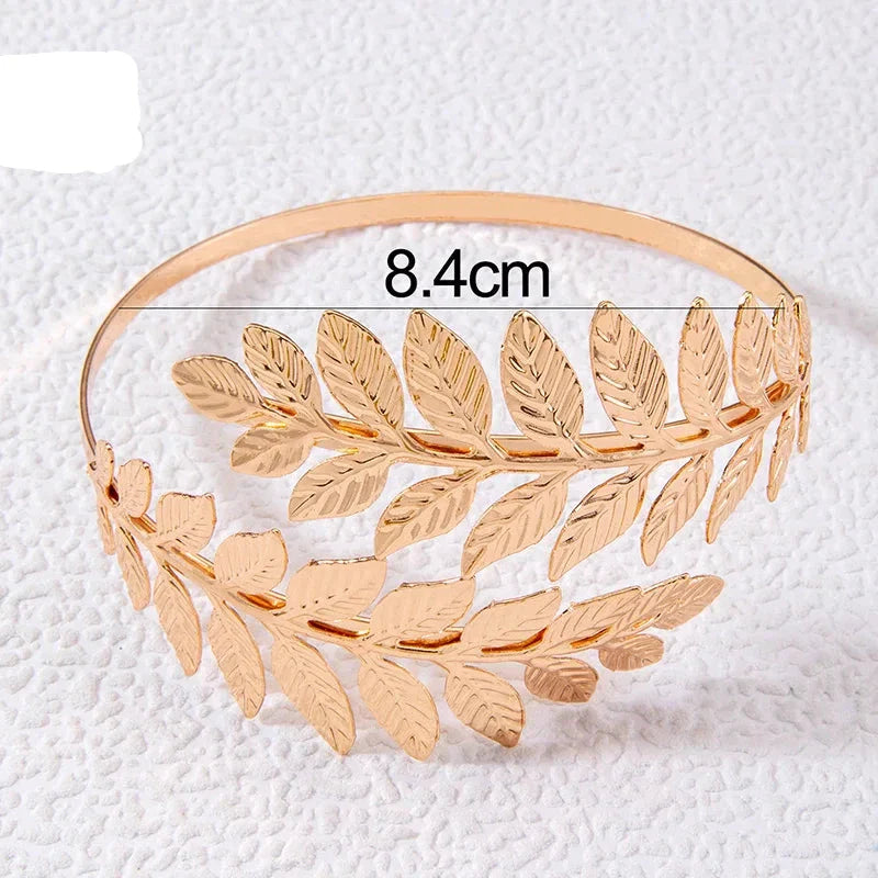 Joya de Bíceps para Mujer Laurel - Brazalete de Brazo y Adorno de Cadena para la Parte Superior del Brazo