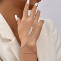 Joya para Mujer Cadena Mano & Dedo Pulsera de Mano