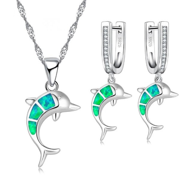 Joyería Delfín verde