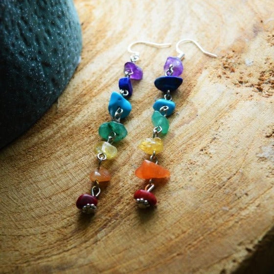 Arete 7 Chakras para Mujer