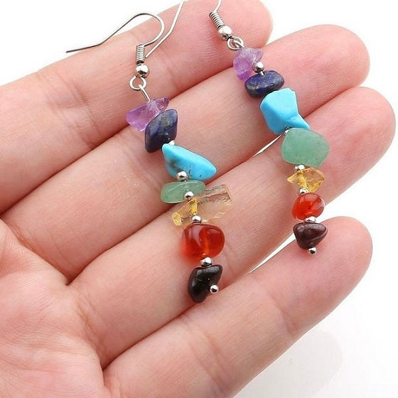 Arete 7 Chakras para Mujer