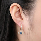 Arete Ojo Azul plata