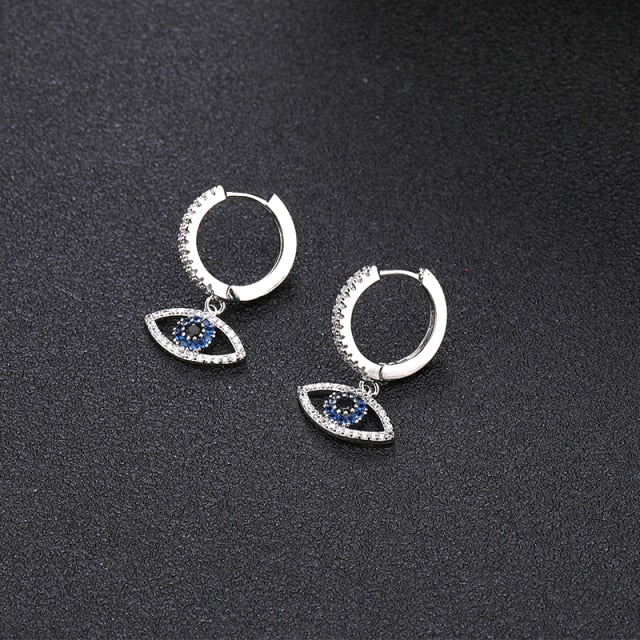 Arete Ojo Azul plata