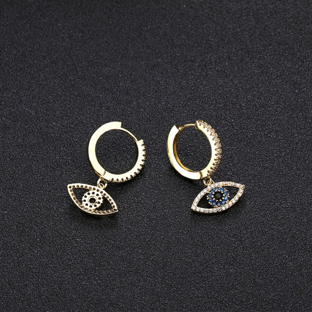 Arete Ojo Azul oro