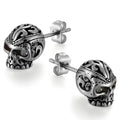 Pendiente Cabeza de Calavera Plata