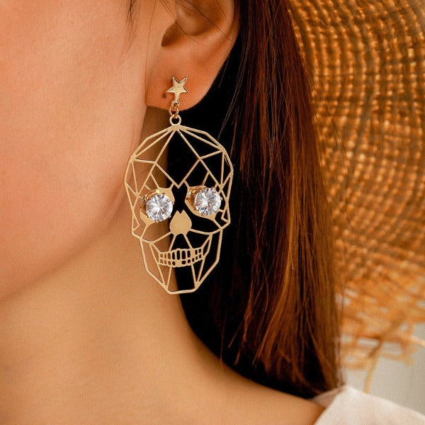 Pendiente Cabeza de Calavera Mujer