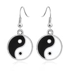 Pendiente Yin Yang de Plata