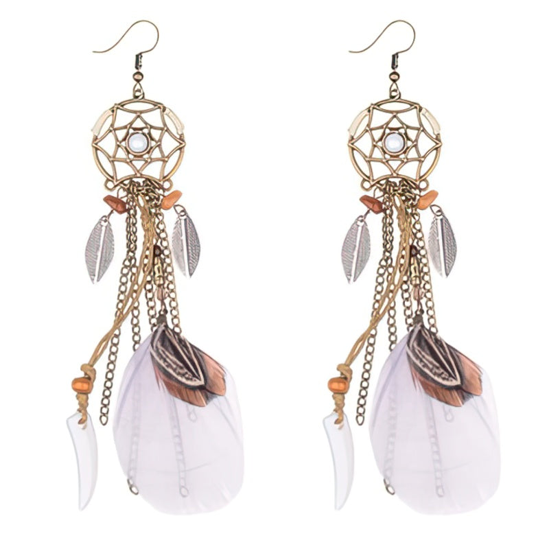 Pendientes Atrapasueños Pluma