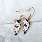 Pendientes de Gato Cute carey