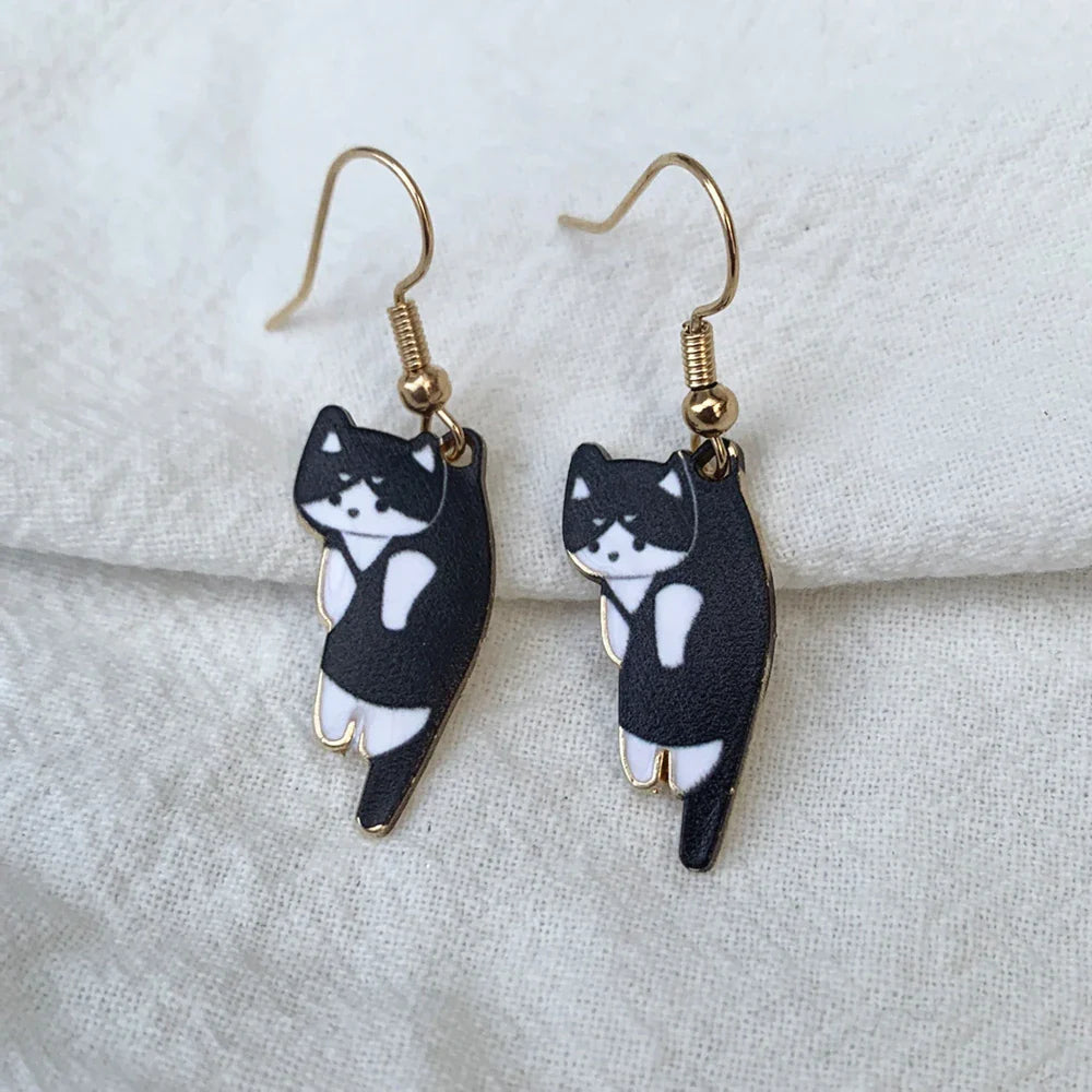 Pendientes de Gato Cute negro