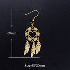 Pendientes Corazón Atrapasueños