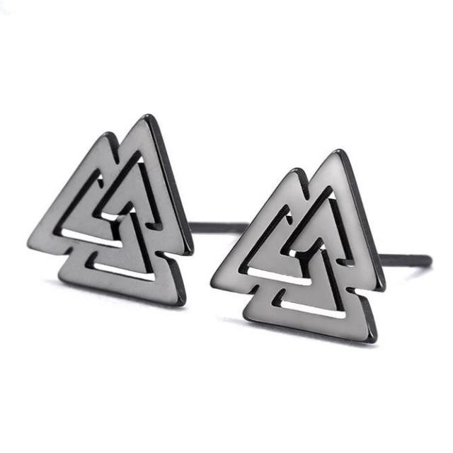 Pendientes Vikingos para Hombre plateados