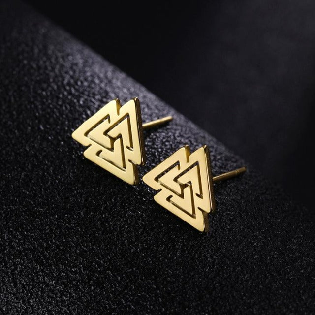 Pendientes Vikingos para Hombre dorados
