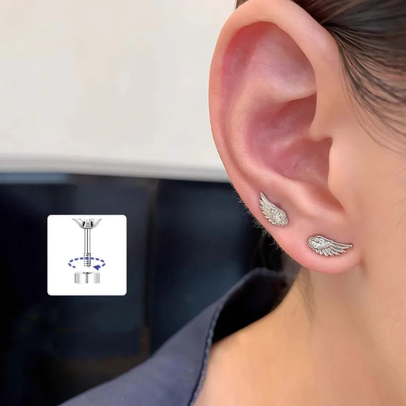 Boucles d'oreilles ailes d'ange