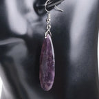 Pendientes de Amatista en Plata