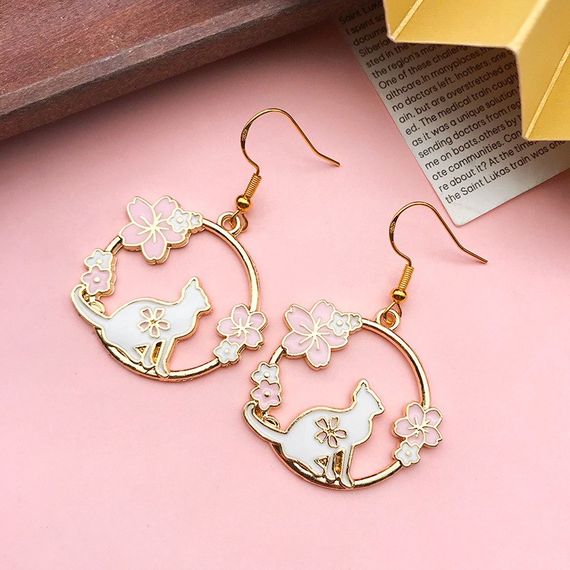 Pendientes Gato Doreado