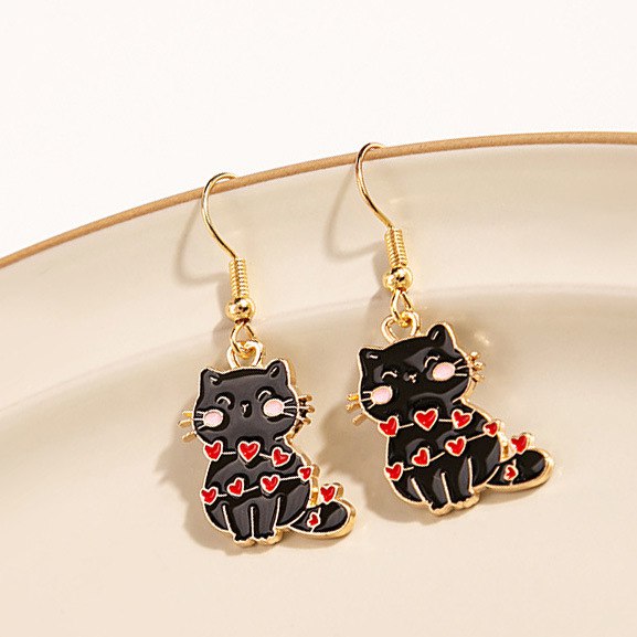 Pendientes Gato Doreado
