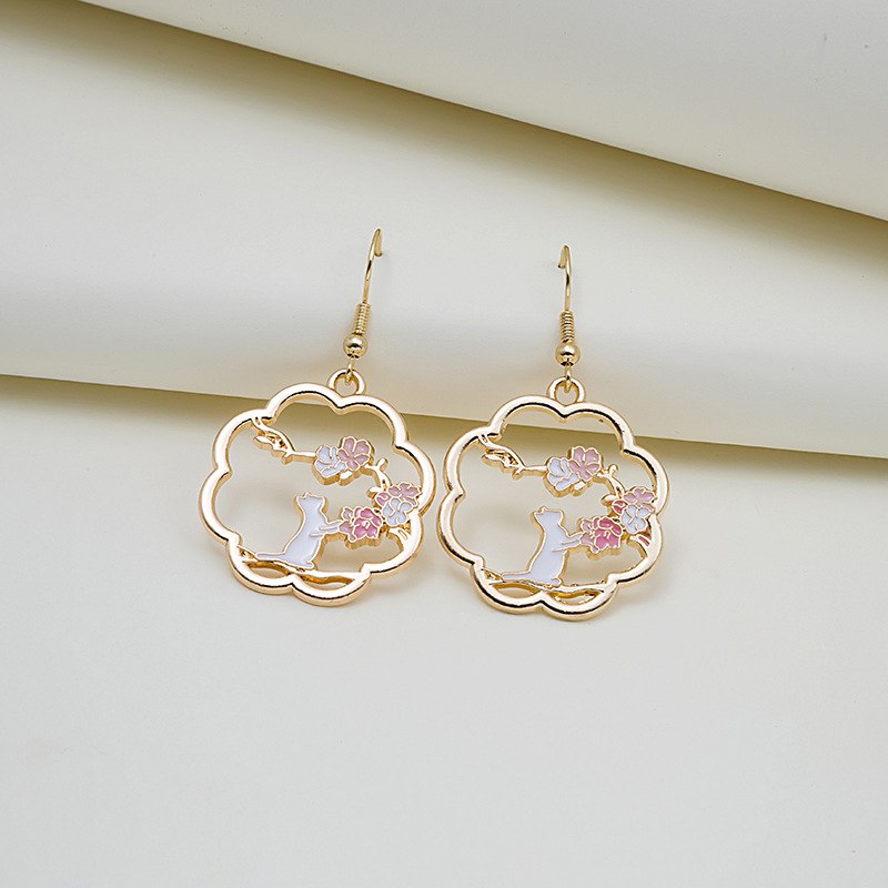 Pendientes Gato Doreado