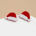 Pendientes de botón Mug con Copo de Nieve
