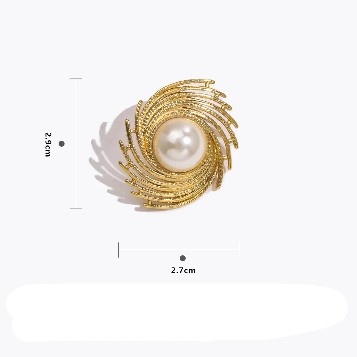 Pendientes de Clavo de Estilo con Perla