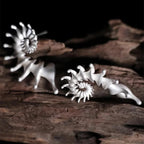Pendientes de Botón Diseño Concha