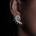 Pendientes de Botón Diseño Concha