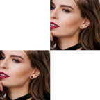 Pendientes de Clavo de Madera Yin Yang para mujer