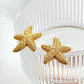 Pendientes de Clavo con Concha y Estrellas de Mar para Mujer