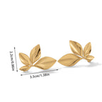 Pendientes de botón Flores