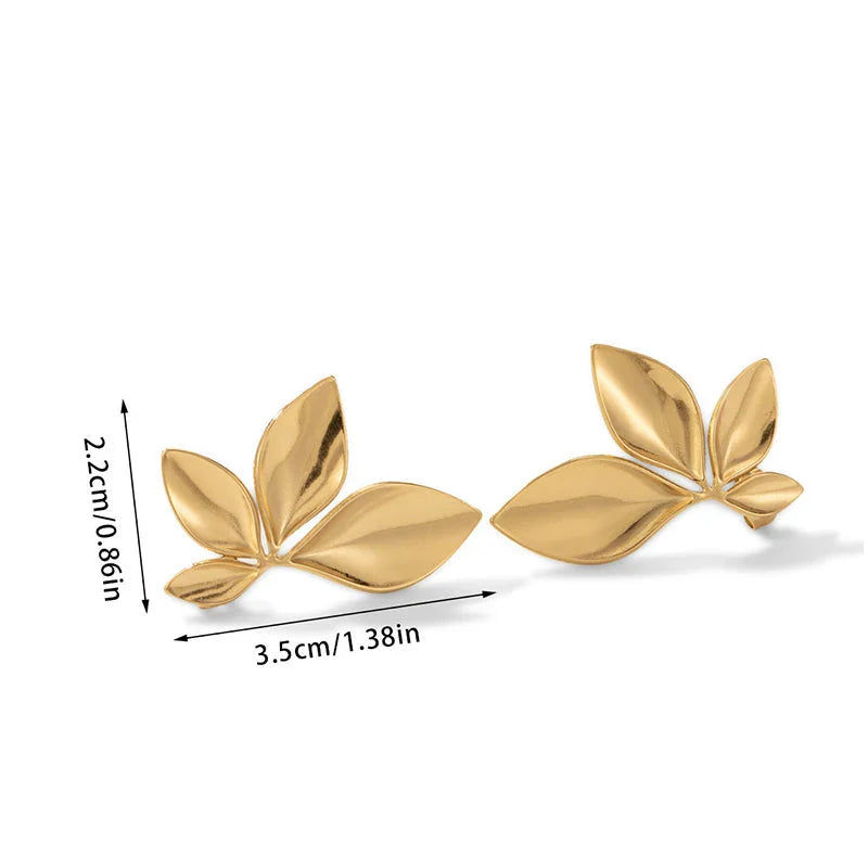 Pendientes de botón Flores