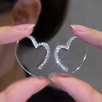 Pendientes Corazón con Circonitas