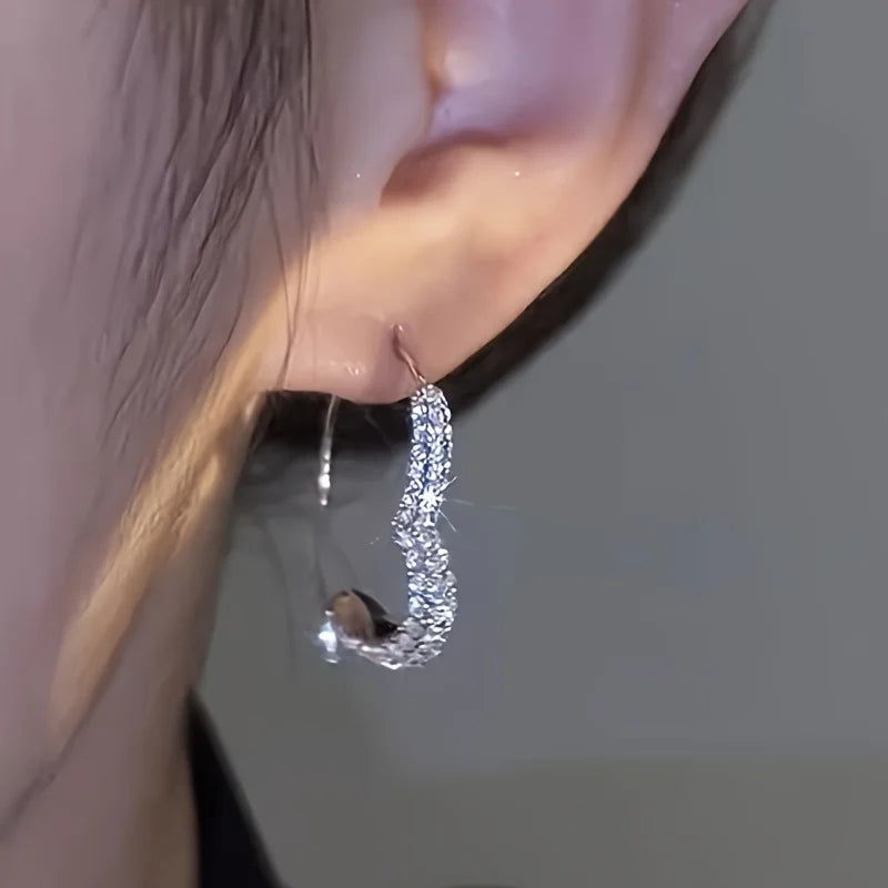Pendientes Corazón con Circonitas