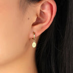 Pendientes de Aro Brújula Rosa de los Vientos para Mujer