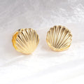 Pendientes Conchas de Vieira Concha oro