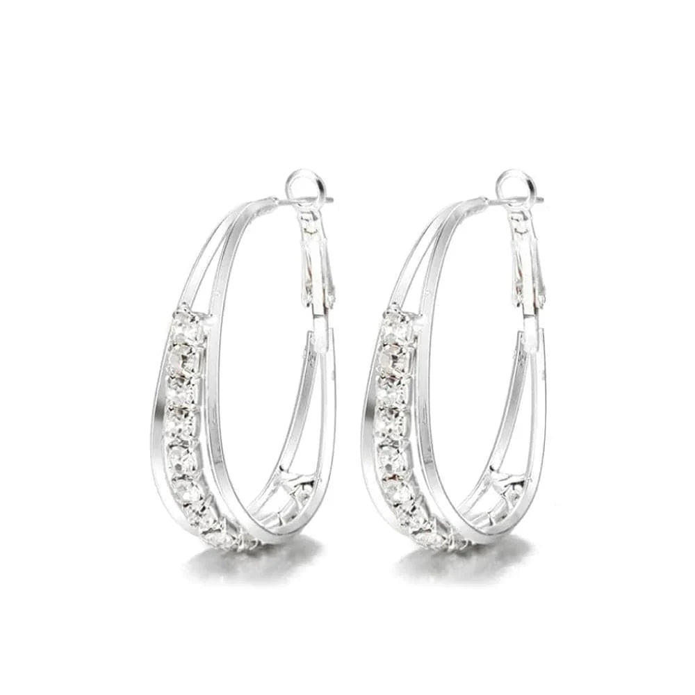 Pendientes con strass oro