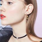 Pendientes Aros oro Champiñones