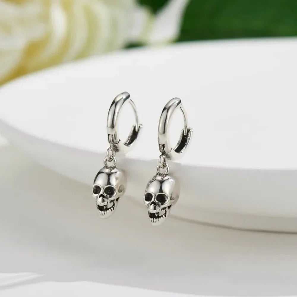 Pendientes Aros Calavera