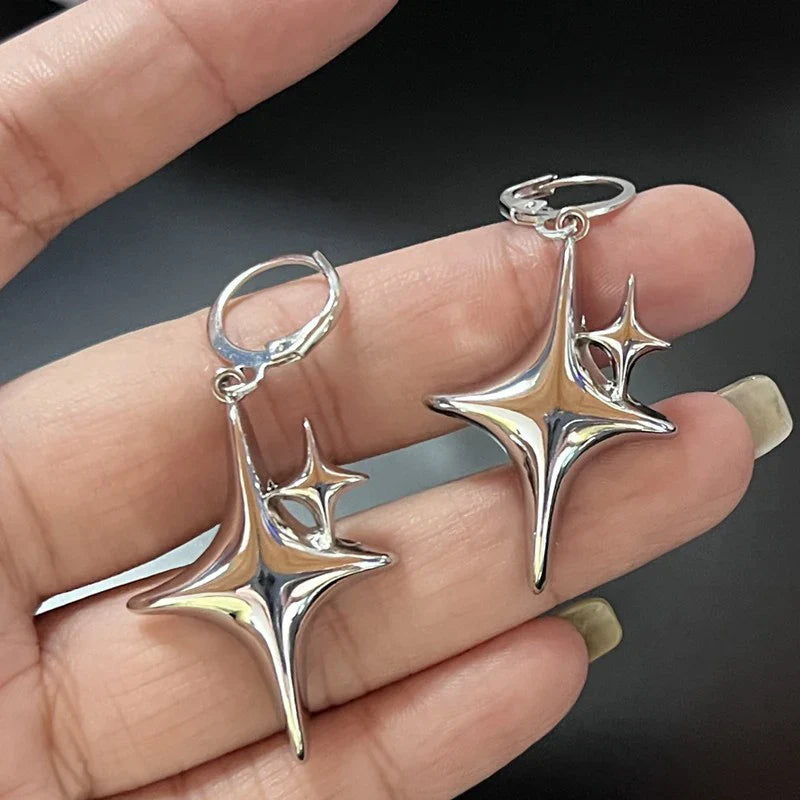 Pendientes Aros Dobles Estrella