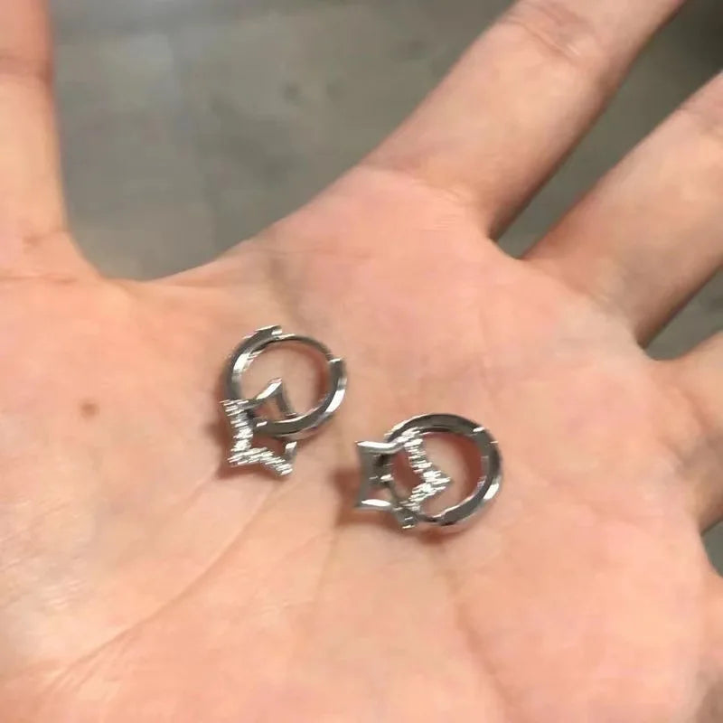 Pendientes Aros Estrella Pentagonal