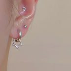 Pendientes Aros Estrella Pentagonal