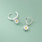 Pendientes Aros Flor de Margarita a