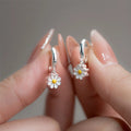Pendientes Aros Flor de Margarita a