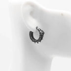Pendientes Aros Góticos Cabeza de Calavera