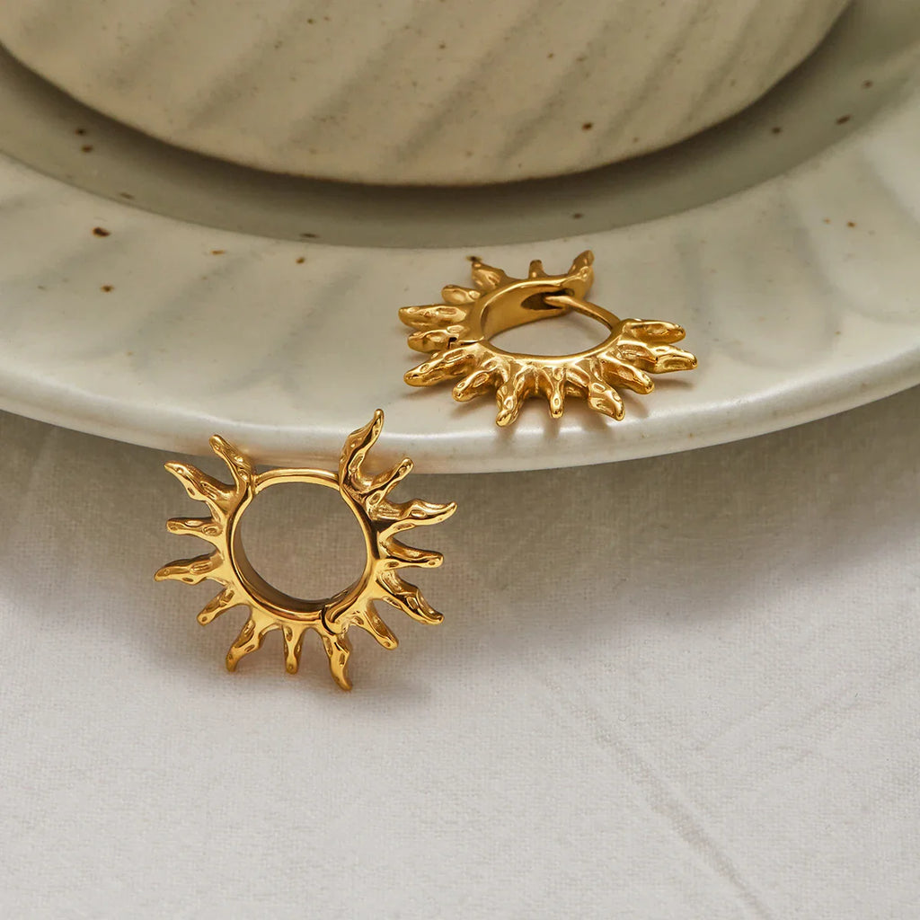 Pendientes de Aro Sol
