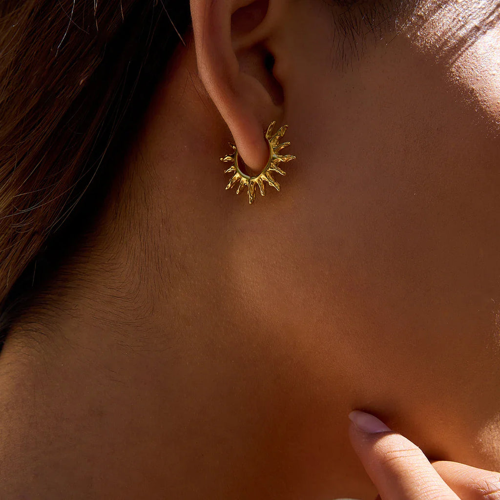 Pendientes de Aro Sol