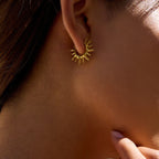 Pendientes de Aro Sol
