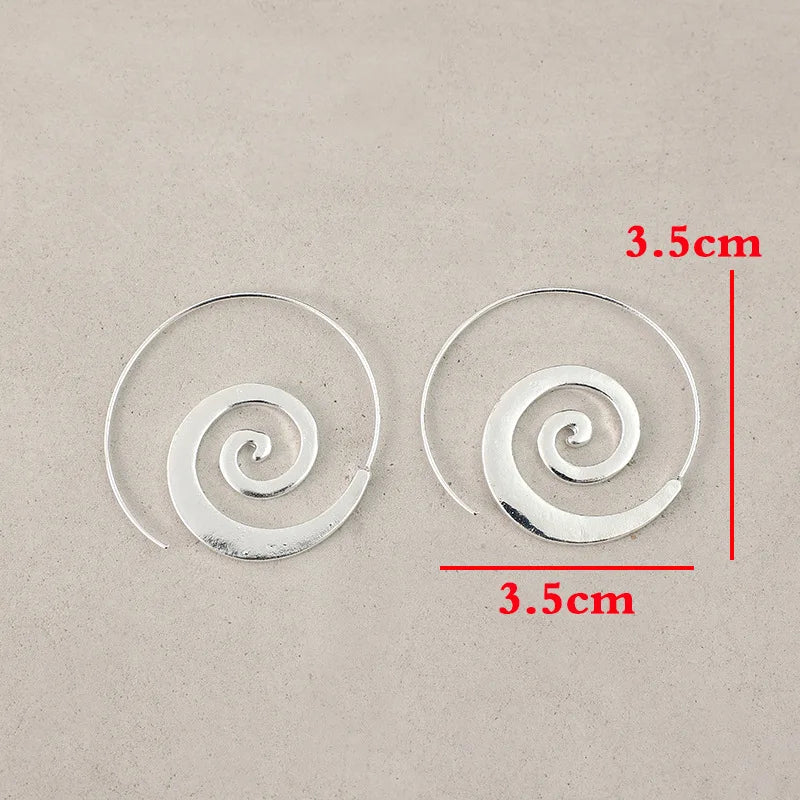Pendientes Aros Espiral