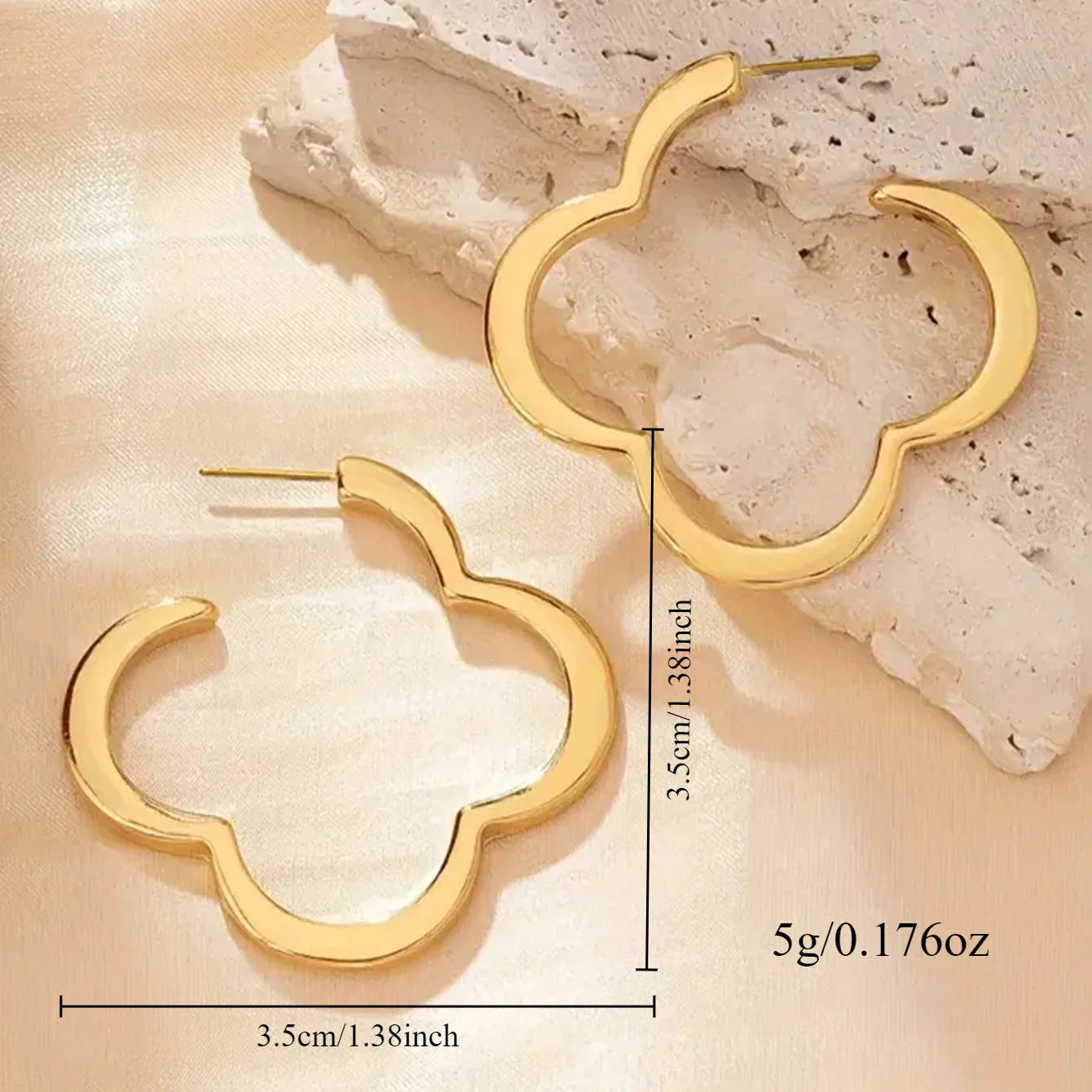 Pendientes Aros Trébol