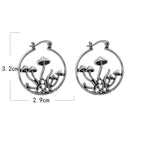 Pendientes Aros Vintage de Champiñones