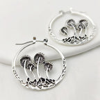 Pendientes Aros Vintage de Champiñones